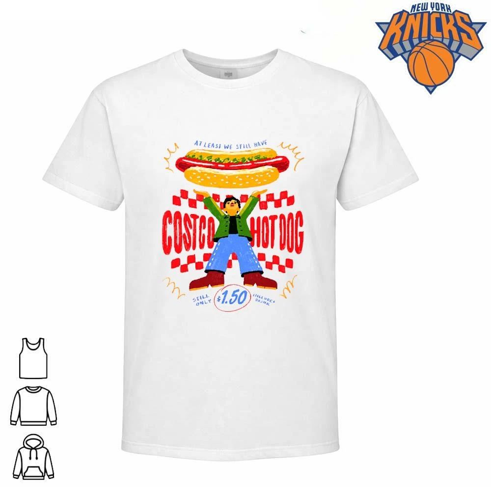 Funny Retro Costco Hot Dog Graphic Tee Shirt