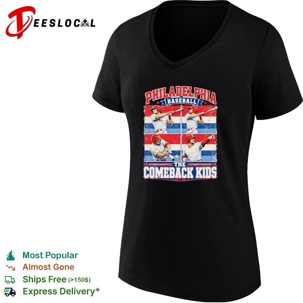 Philadelphia Baseball The Comeback Kids T-shirt