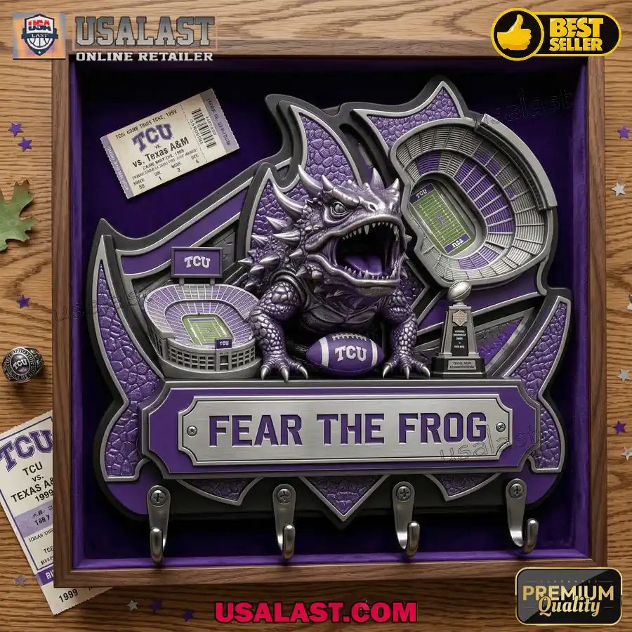 TCU Horned Frogs Premium Wall Key Holder