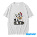Unicorn Santa Hat Yes I Am A Member Of Csi Team Cant Stand Idiots Merry