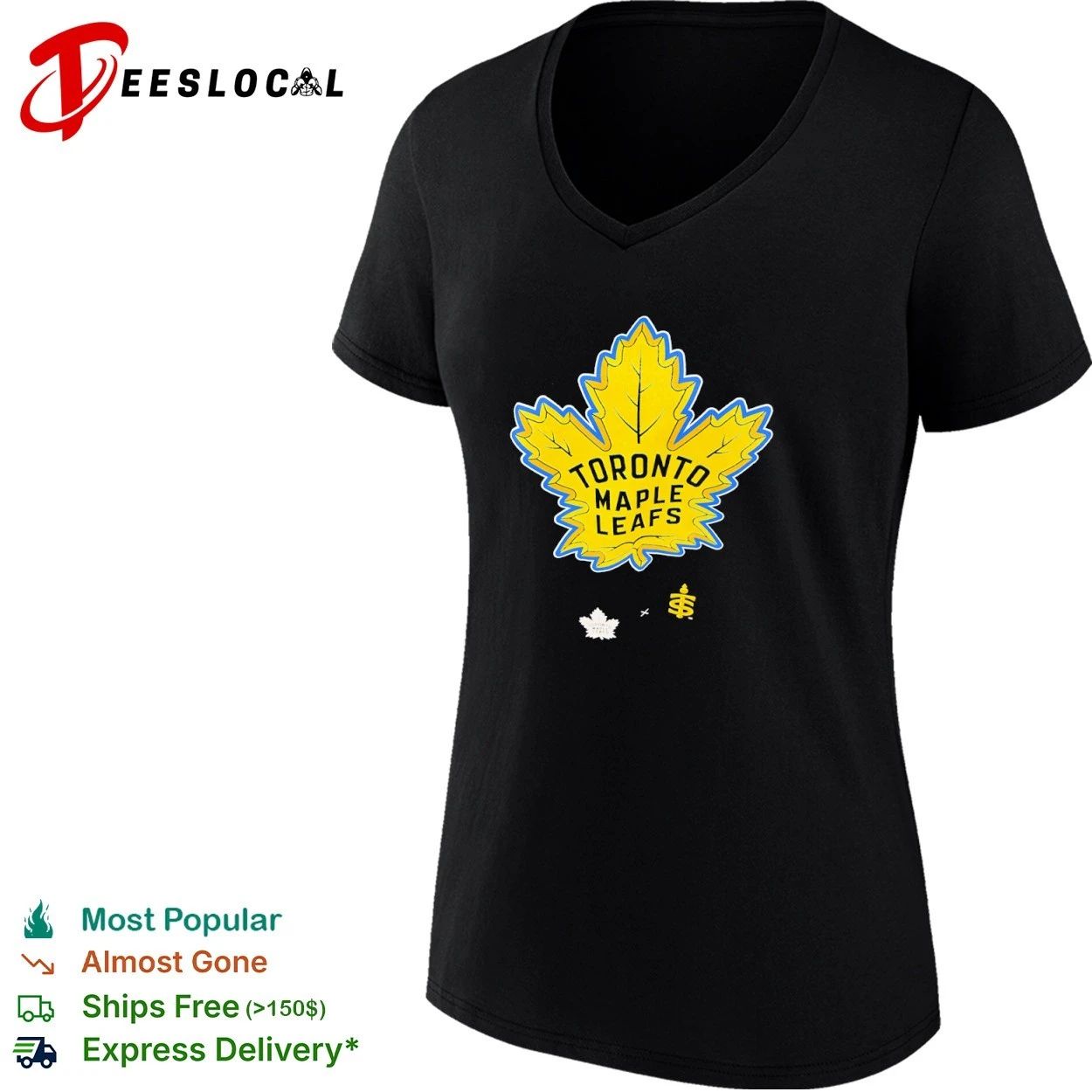 Toronto Maple Leafs Logo NHL Hockey T-shirt