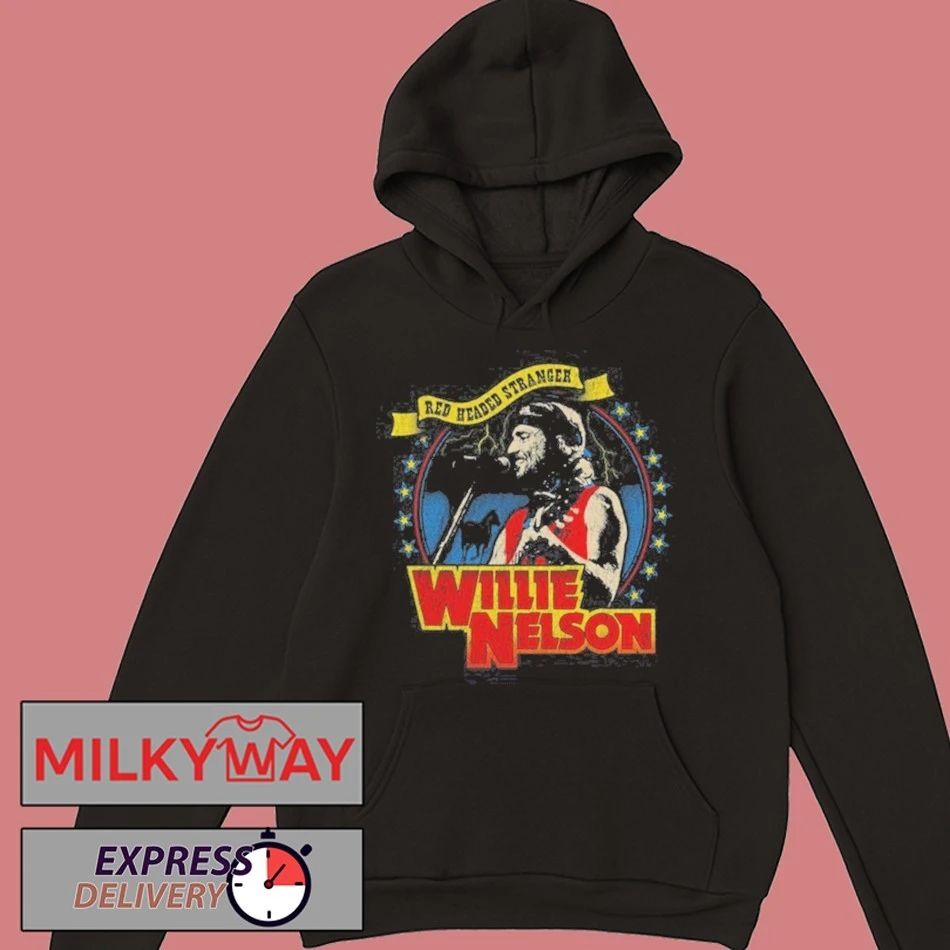 Willie Nelson Red Headed Stranger Black shirt