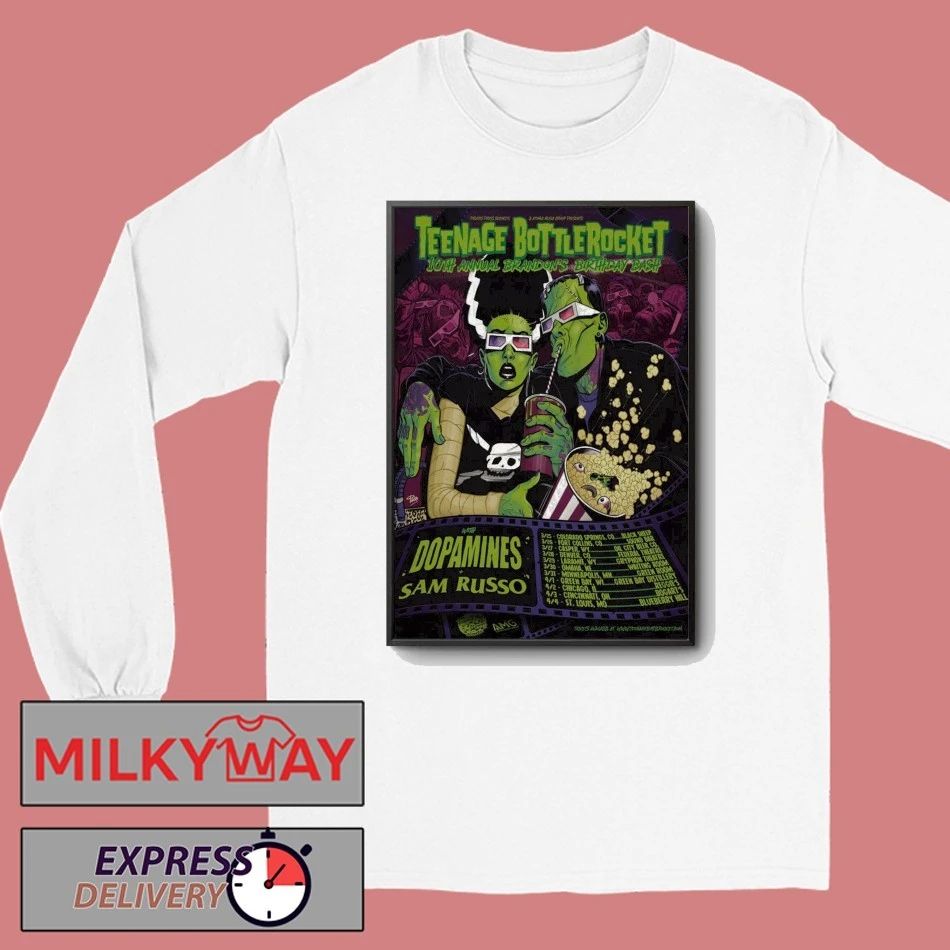 Teenage Bottlerocket 10th on’s Birthday Bash Tour Poster shirt