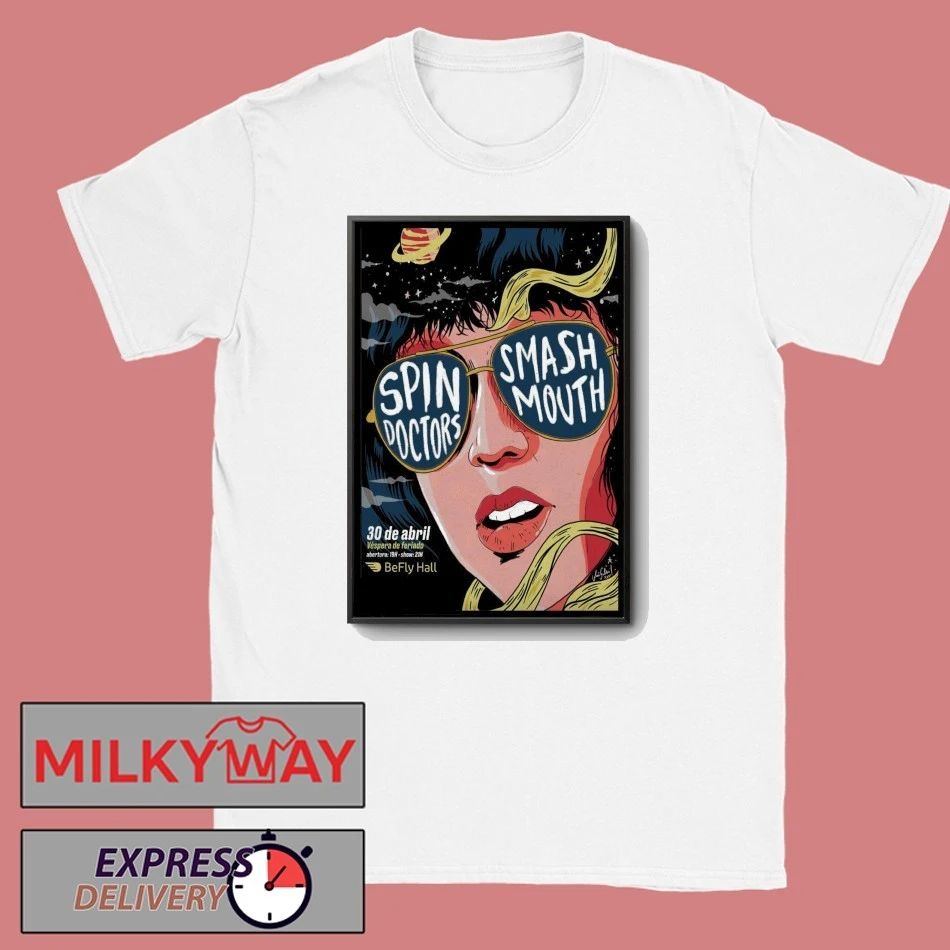 Spin Doctors With Smash Mouth In Belo Horizonte Brazil On Apr 30 2026 Poster shirt