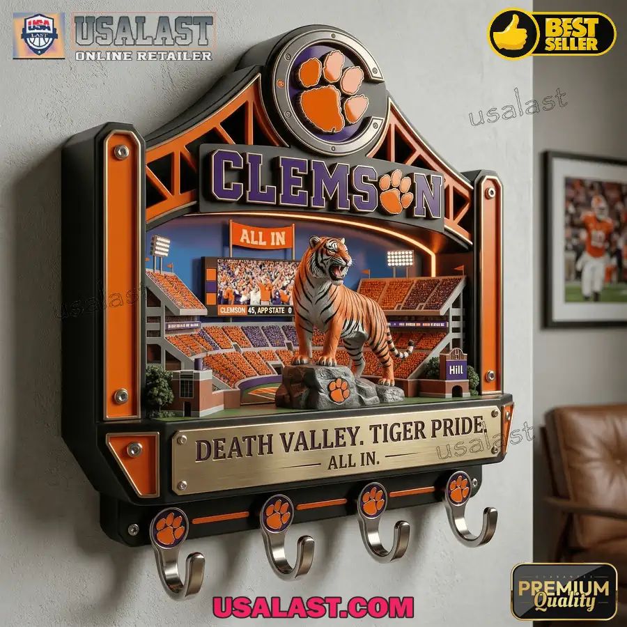 Clemson Tigers Premium Wall Key Holder
