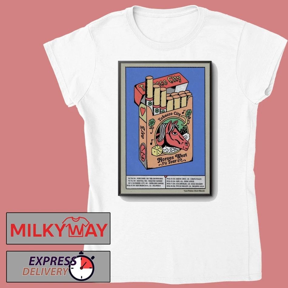 Tobacco City 2026 Horses West Poster shirt