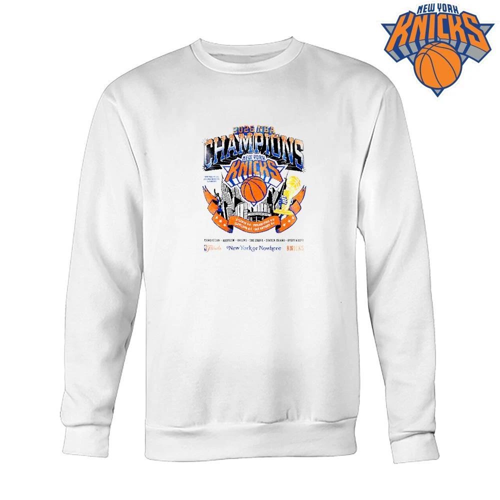 New York Knicks Champions NBA 2026 Retro City Skyline Graphic Shirt