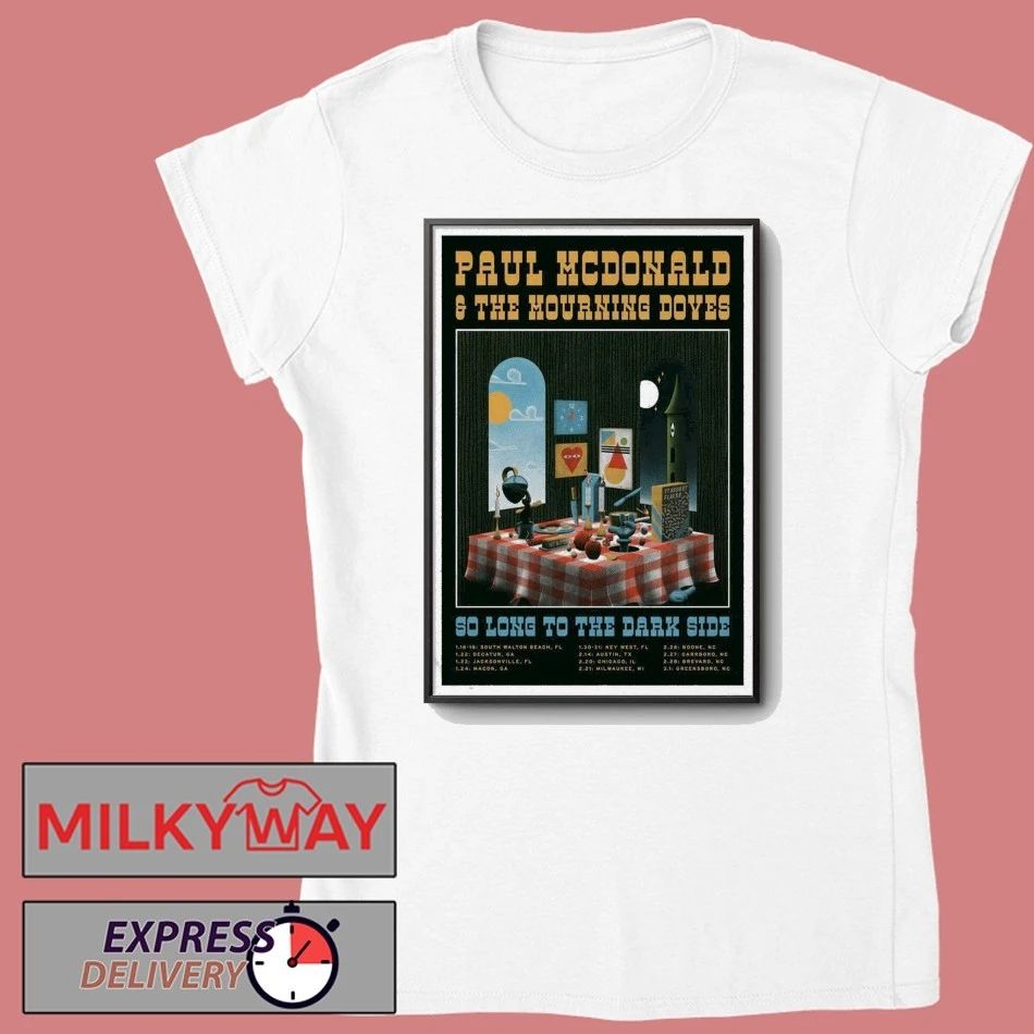 Poster Paul McDonald & The Mourning Doves Tour Jan + Feb 2026 shirt