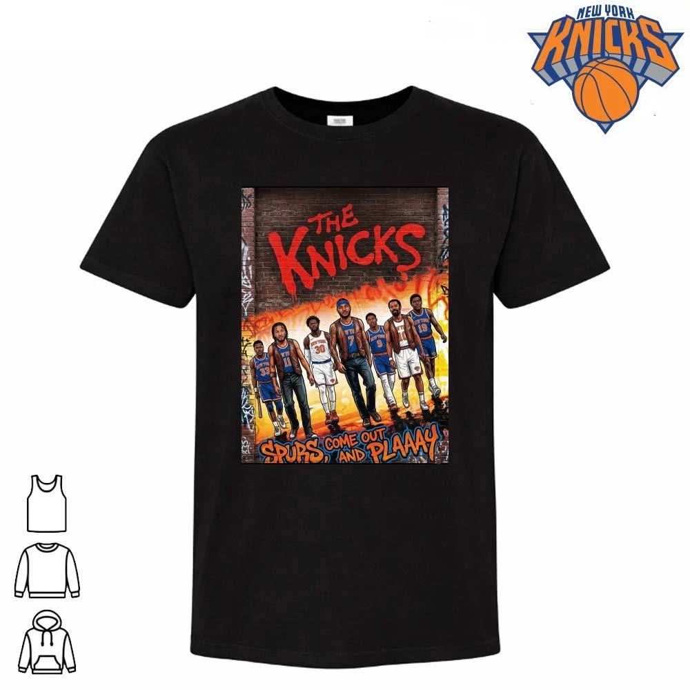 New York Knicks The Warriors Parody Spurs Come Out And Play Basketball Vintage Graphic Shirt