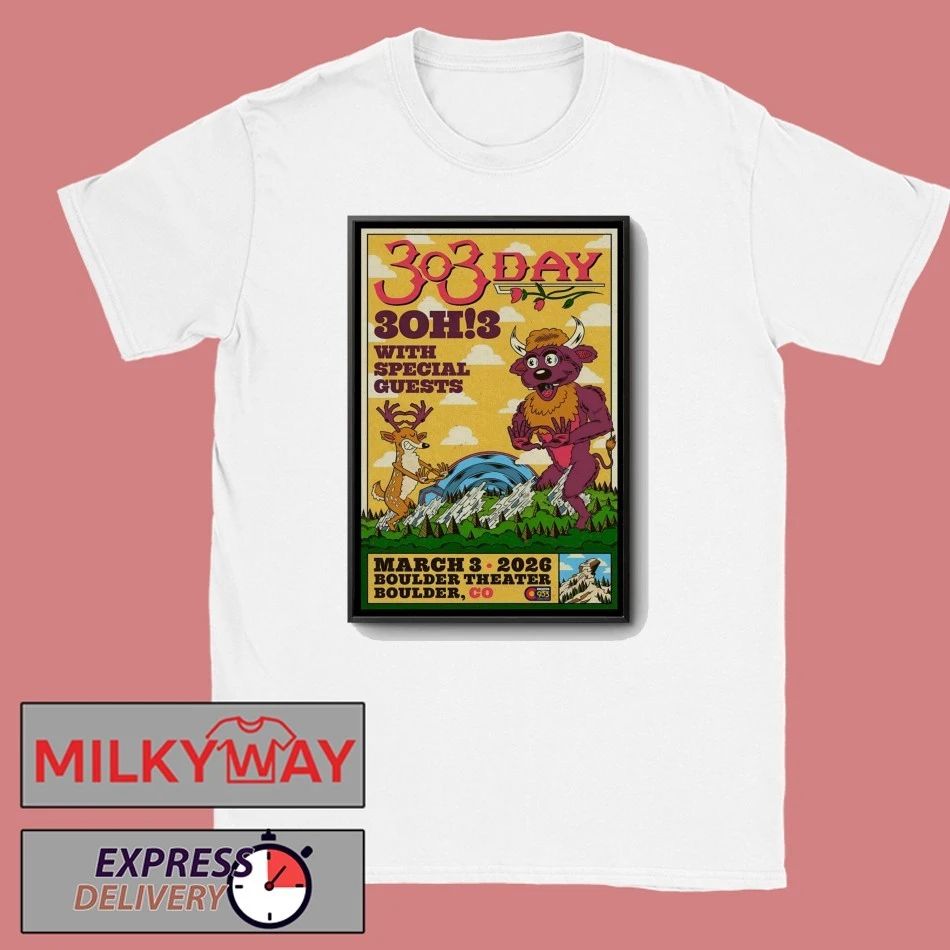 3OH3 Event Boulder CO On Mar 3 2026 Poster shirt