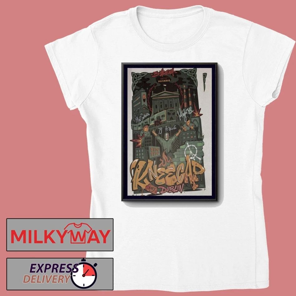 Kneecap 3 Arena Dec 16 and 17 2025 Dublin Poster Signed shirt
