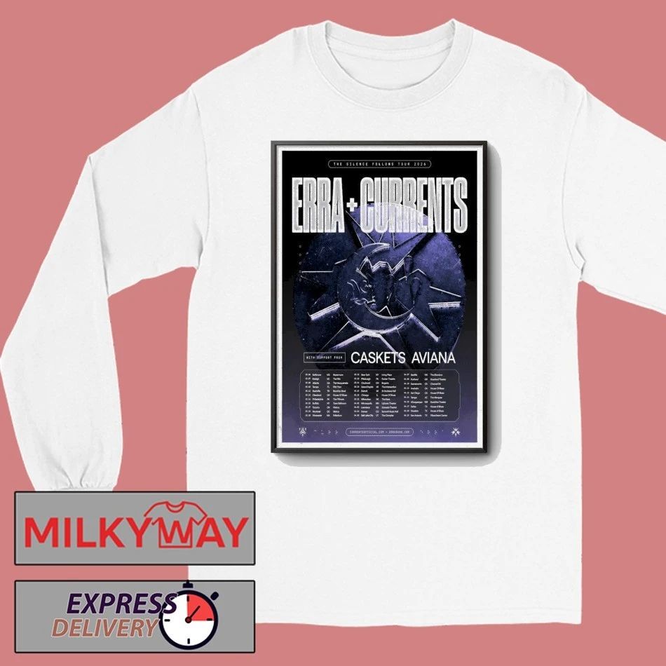 Erra And Currents The Silence Follows Tour 2026 Poster shirt