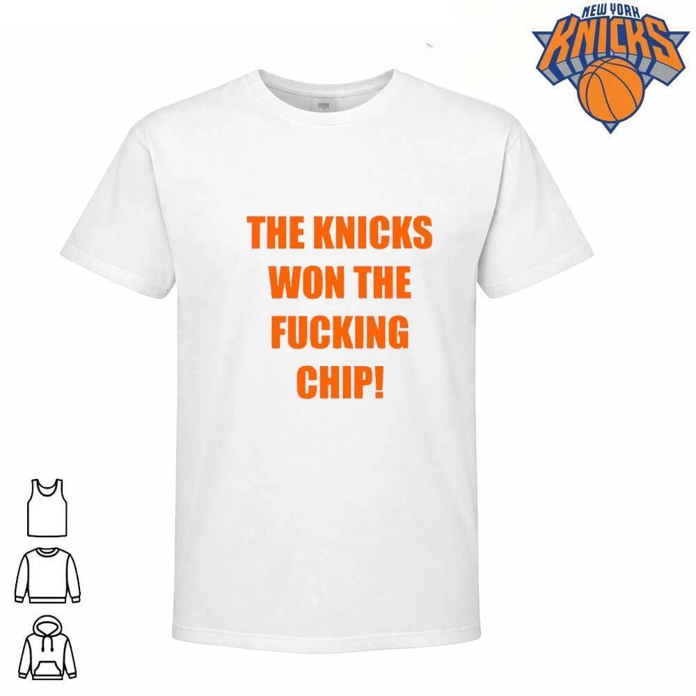 The Knicks Won The Fucking Chip Bold Text Typography New York Knicks Champions NBA 2026 shirt