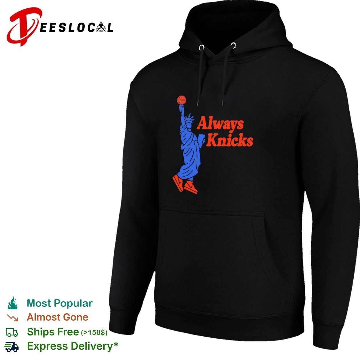 Always Knicks New York Basketball Statue of Liberty T-shirt