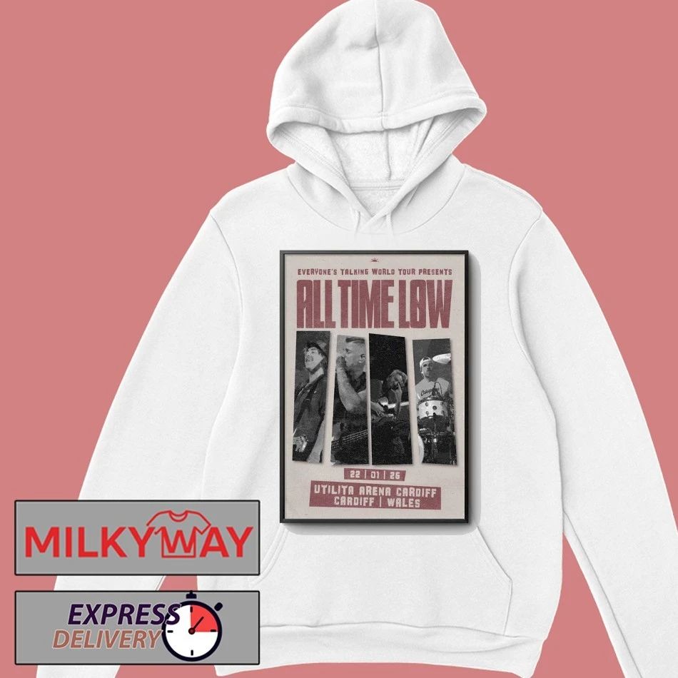 All Time Low Utilita Arena Cardiff Jan 22 2026 Poster shirt