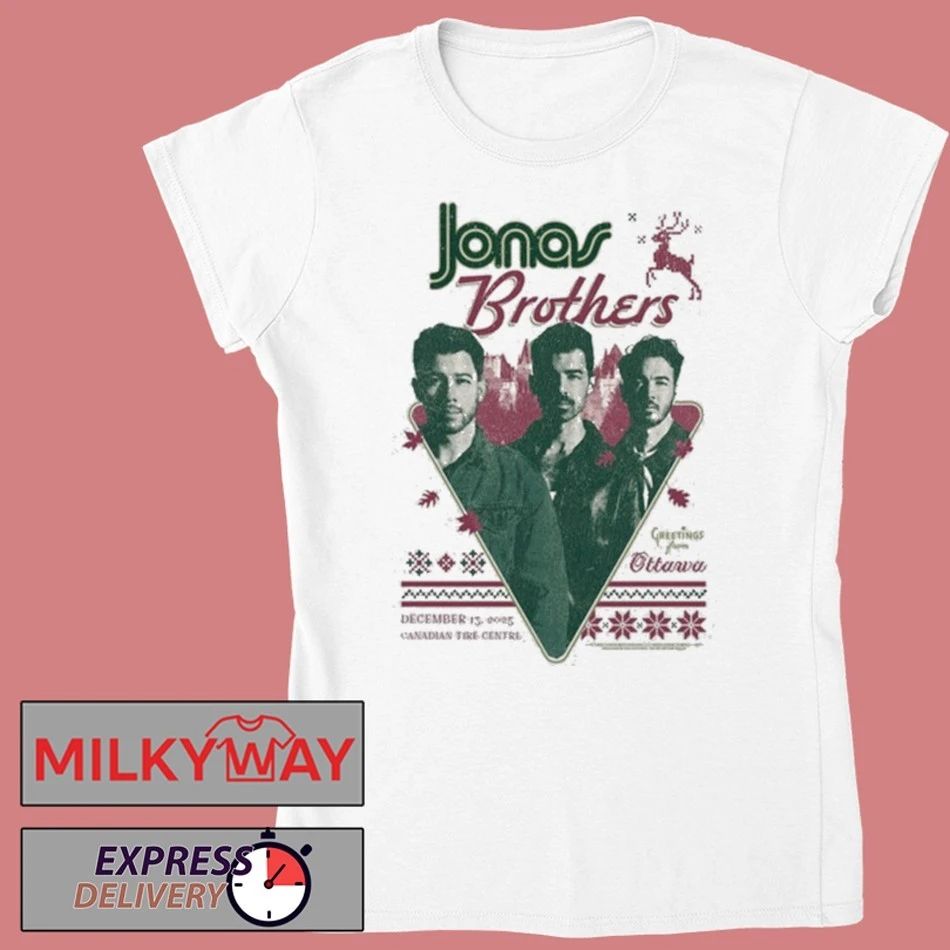 Jonas Brothers Dec 15 2025 Ottawa White Shirt