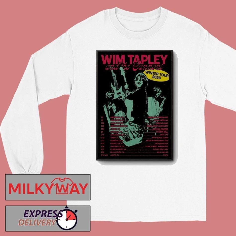 Wim Tapley And The Cannons Winter Tour 2026 Poster shirt