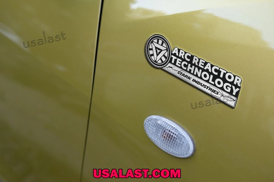 Iron Man Arc Reactor Technology Car Name Badge