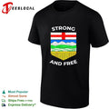 Strong and Free Alberta Coat of Arms Canada T-shirt