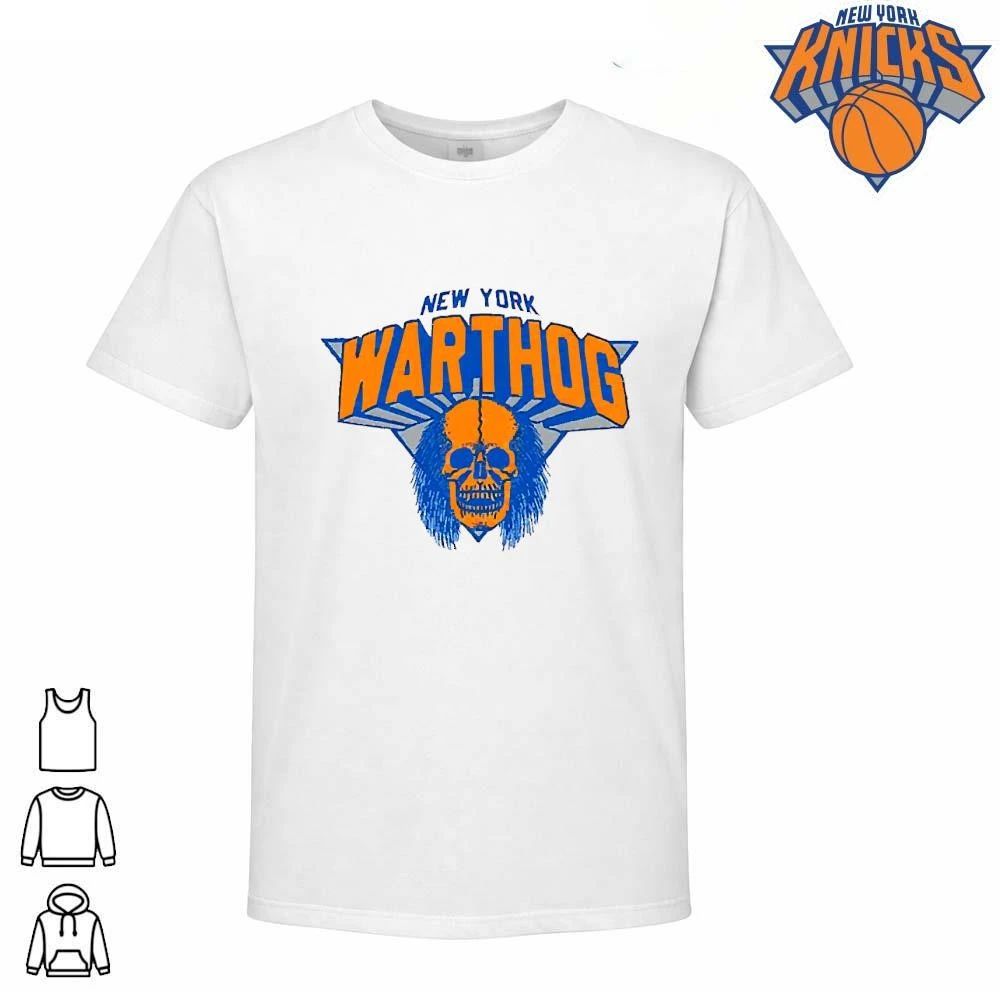 New York Knicks Warthog Skull Basketball T Shirt