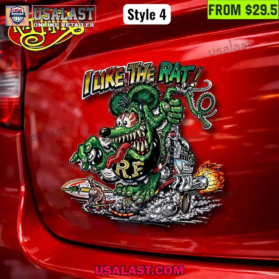 Rat Fink Edition 3D Car Name Badge