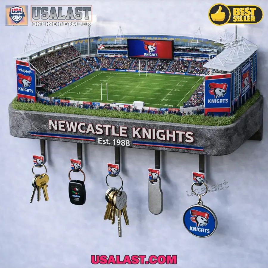 Newcastle Knights Stadium Wall Key Hanger