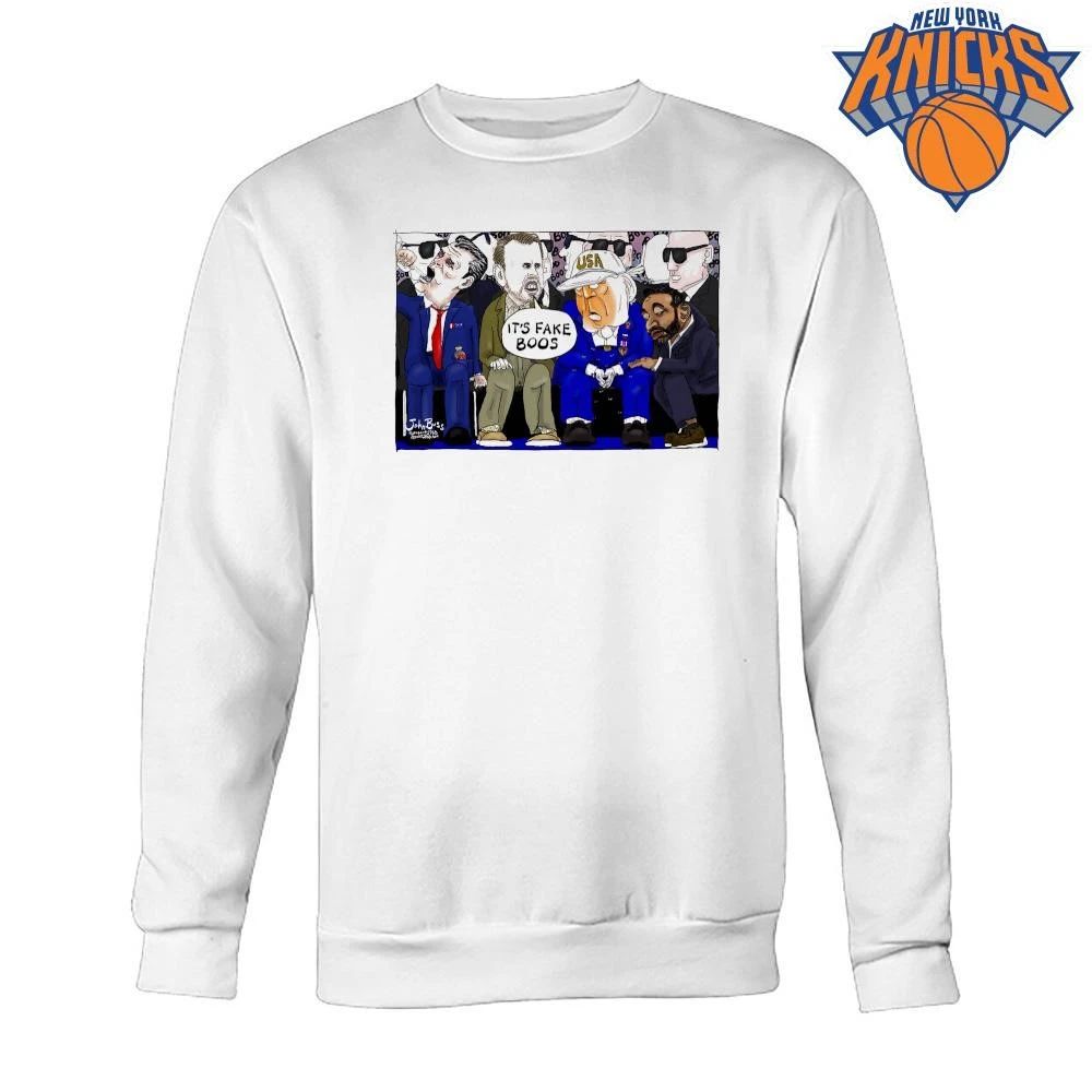 Donald Trump JD Vance Its Fake Boos Political Cartoon NBA Finals 2026 Shirt