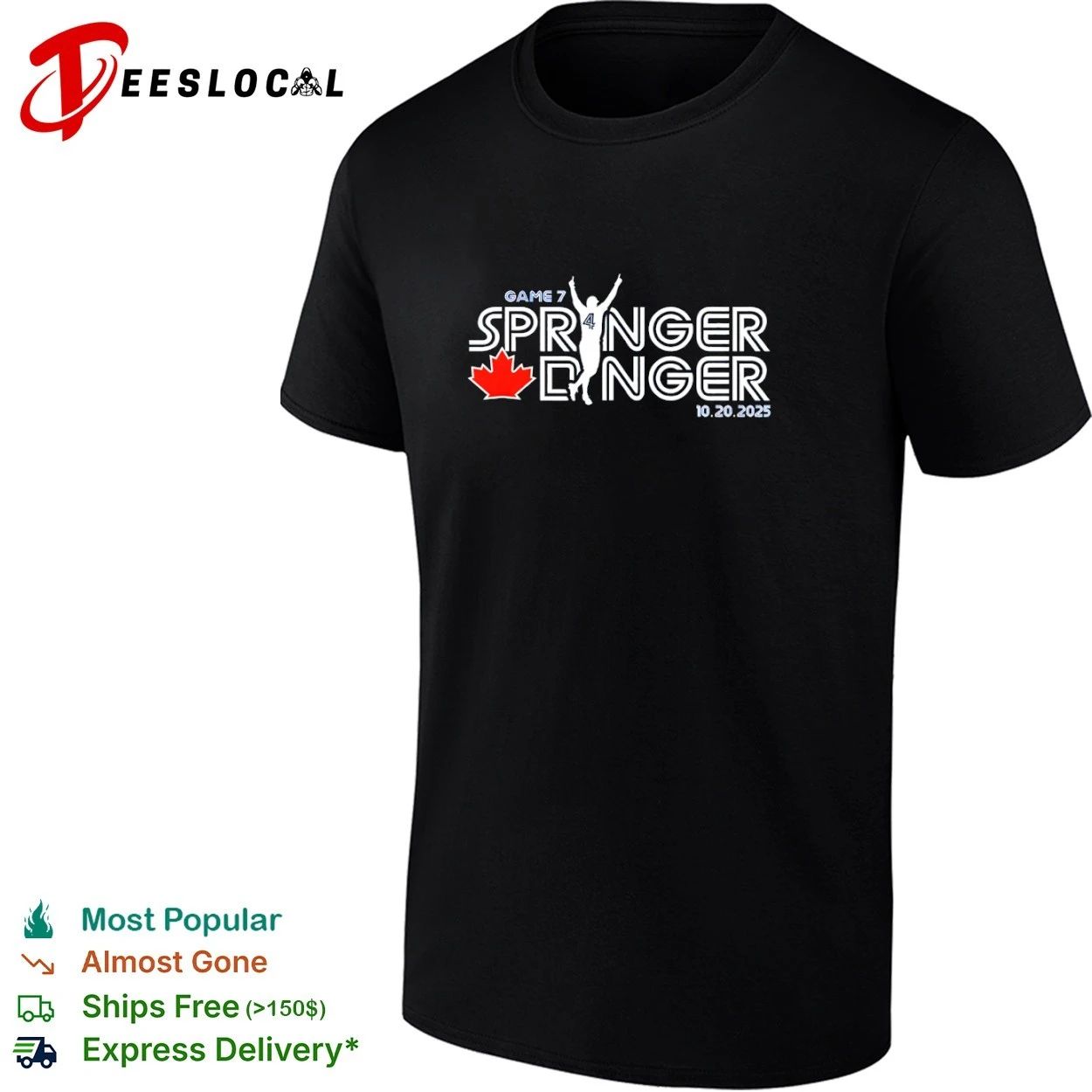 George Springer Game 7 Springer Dinger Toronto Blue Jays T-shirt