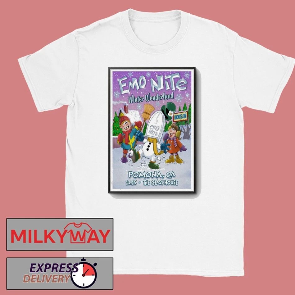 Emo Nite Dec 19 2025 The Glass House In Pomona CA Poster shirt