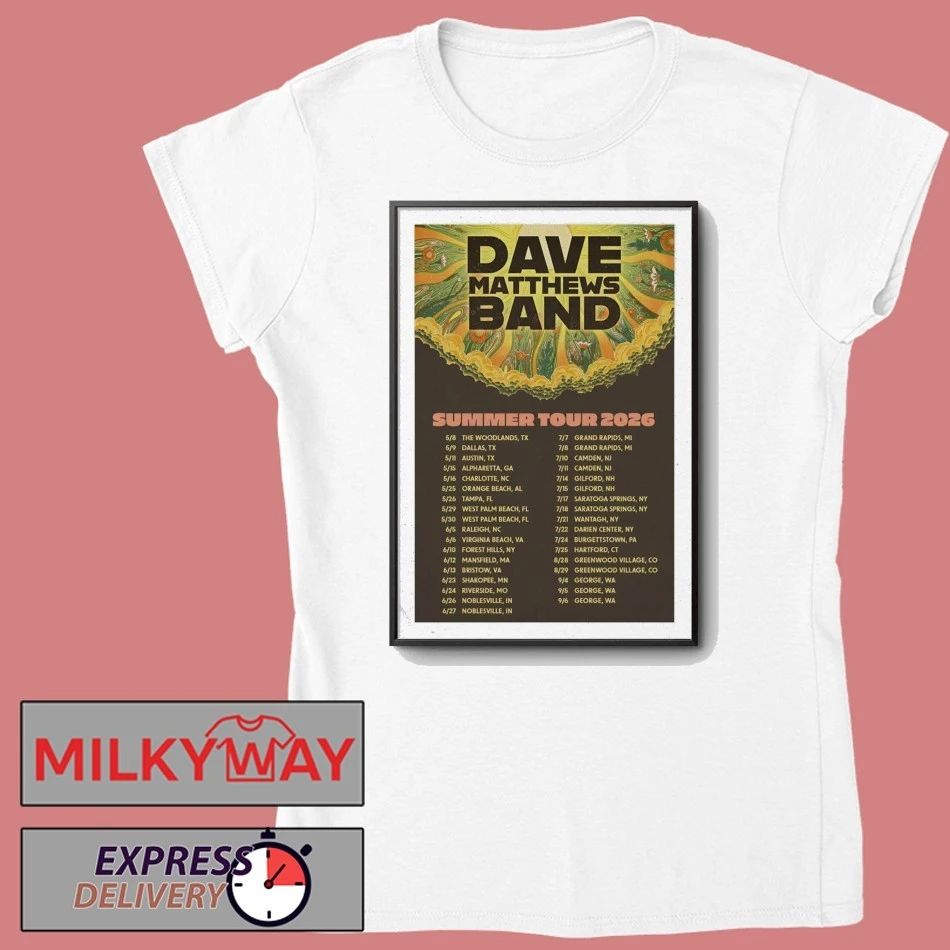 Dave Matthews Band Tour 2026 Poster shirt