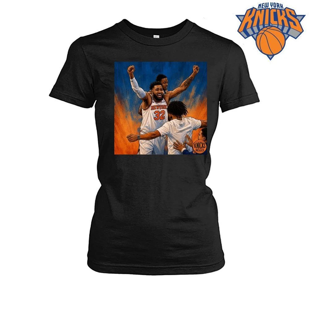 New York Knicks Karl Anthony Towns Celebration Graphic NBA Finals 2026 Shirt