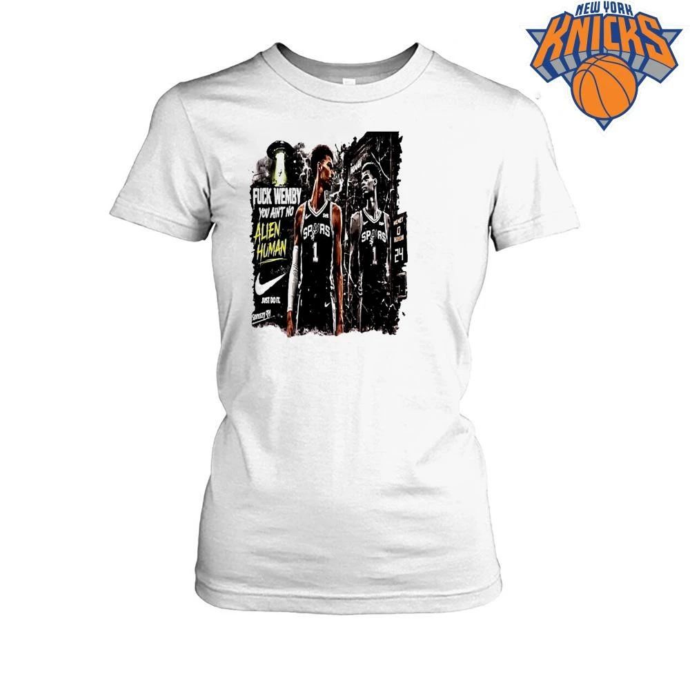 Victor Wembanyama San Antonio Spurs Nba Fuck Wemby You Aint No Alien Human Shirt
