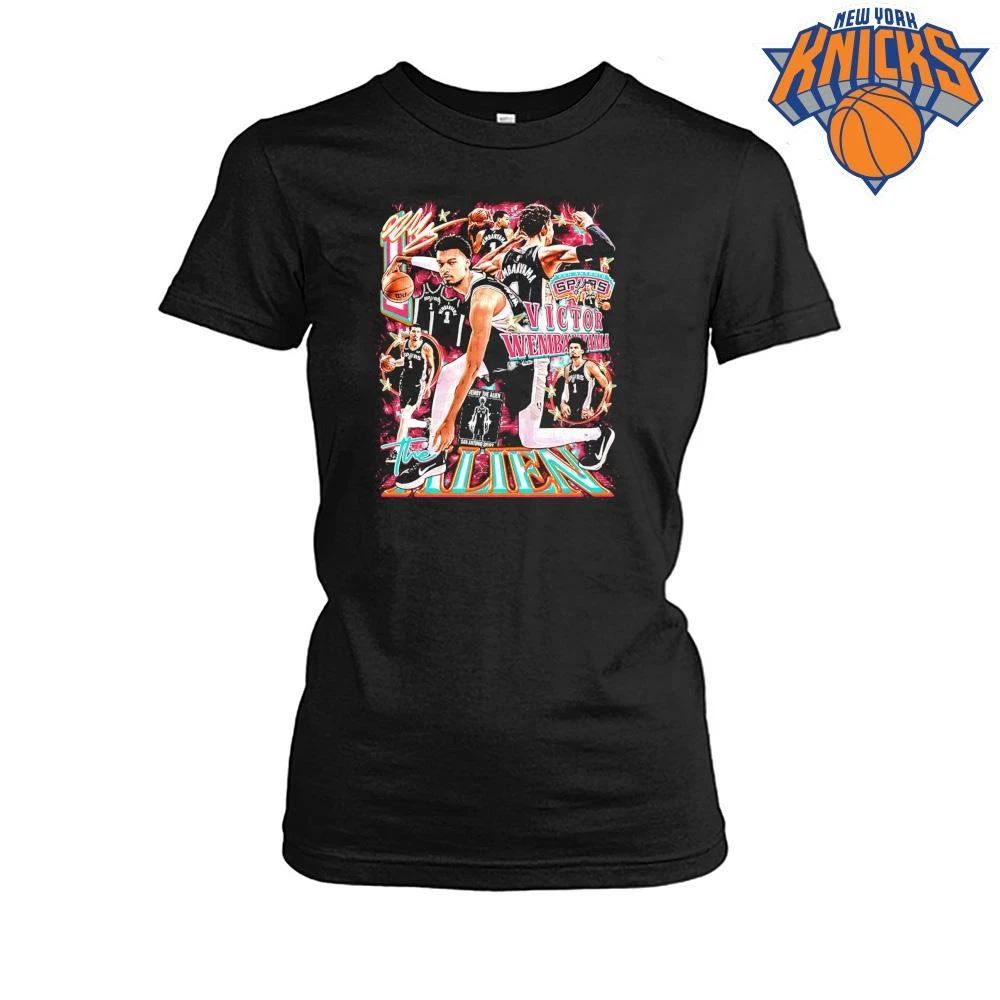 Victor Wembanyama The Alien San Antonio Spurs NBA Finals 2026 Game 1 Bootleg Vintage Graphic Shirt