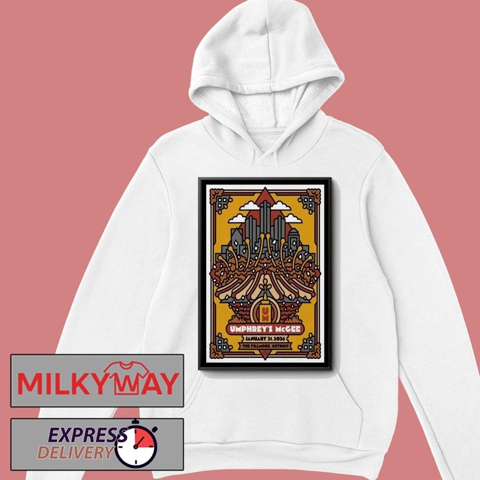 Umphrey’s McGee The Fillmore Detroit January 31 2026 Concert Poster shirt
