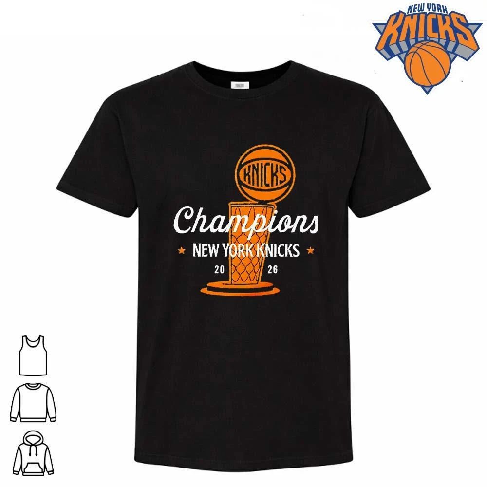 New York Knicks Champions 2026 trophy basketball Shirt