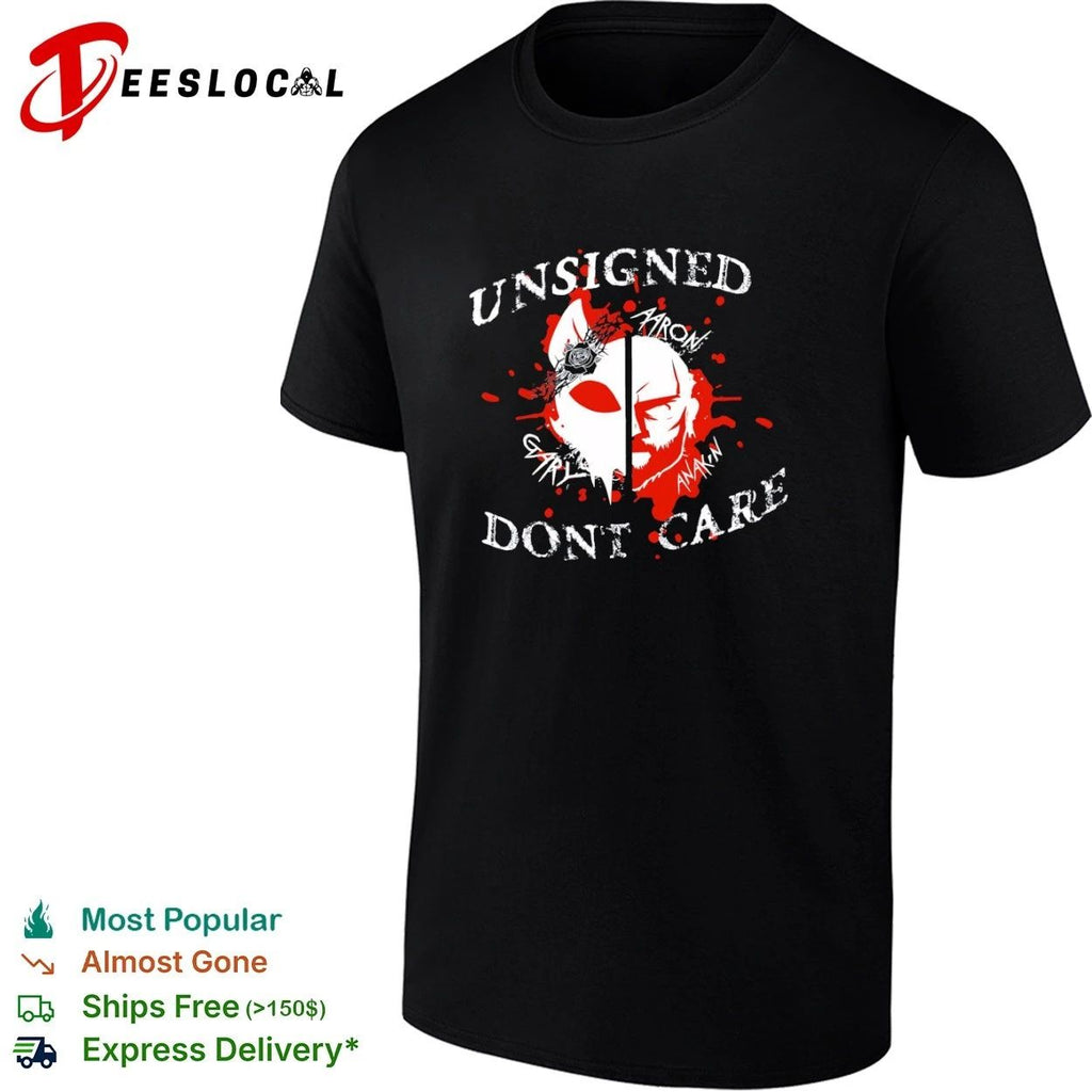 Unsigned Dont Care Aaron Gary Anakin Music T-shirt