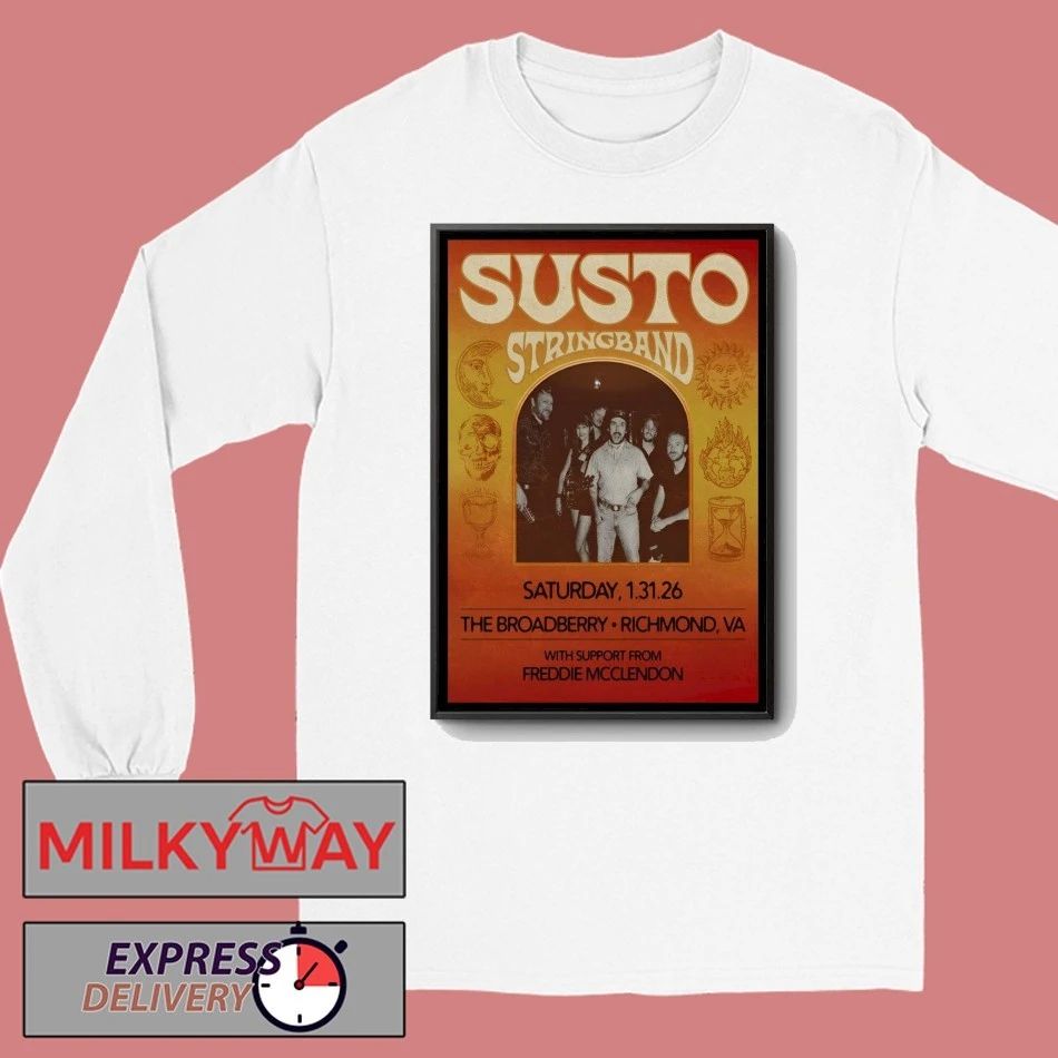 Susto Stringband 1.31.2026 Richmond VA Poster shirt