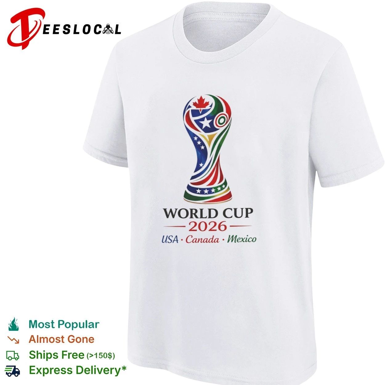 World Cup 2026 USA Canada Mexico Global Soccer Tournament 2026 Host Nations T-shirt