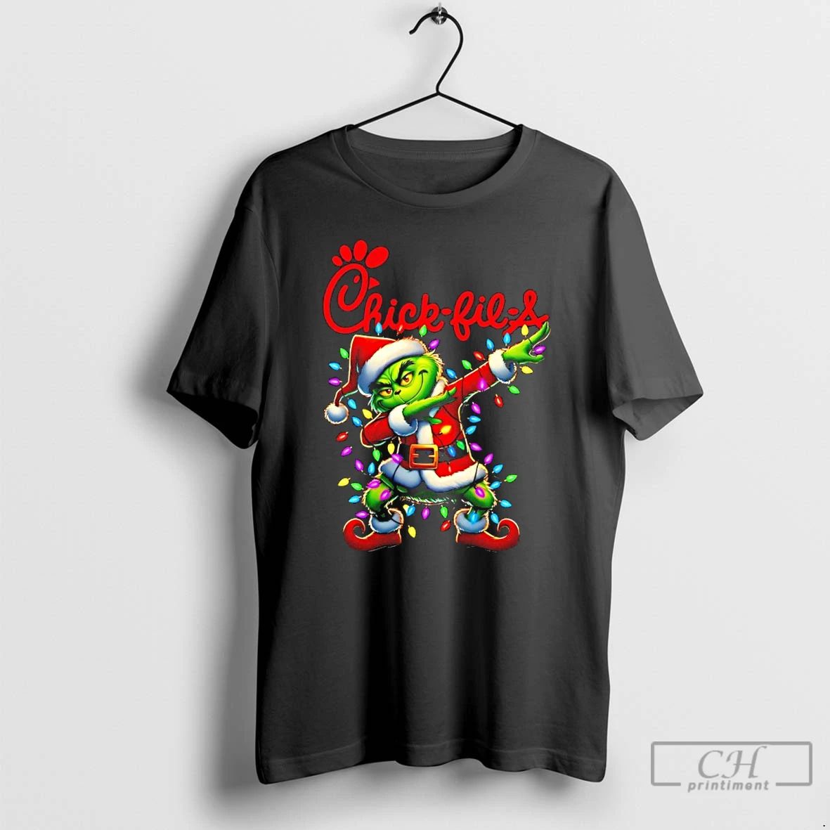 Classic Chick Fil A X Grinch Dabbing Christmas 2025 T Shirts