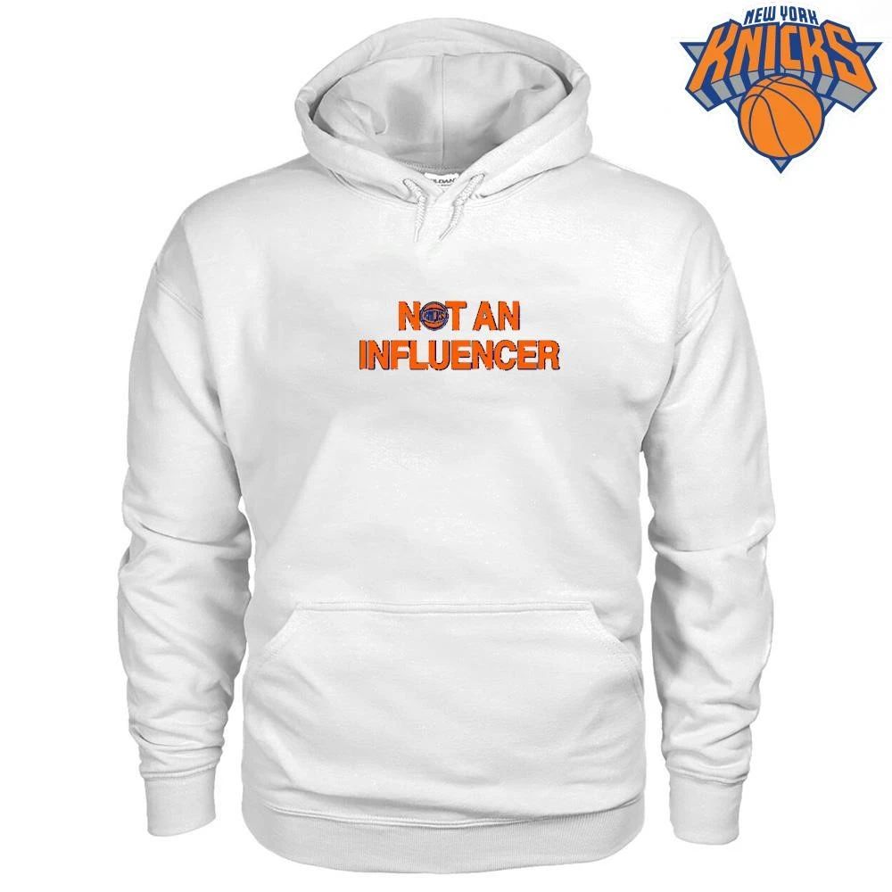 New York Knicks Champions NBA 2026 Not An Influencer Funny Typography Text Shirt