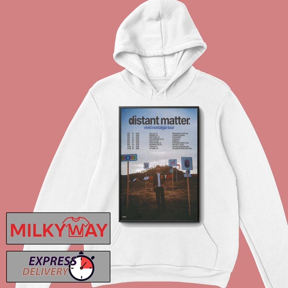 Distant Matter Vivid Nostalgia Tour 2026 Poster shirt