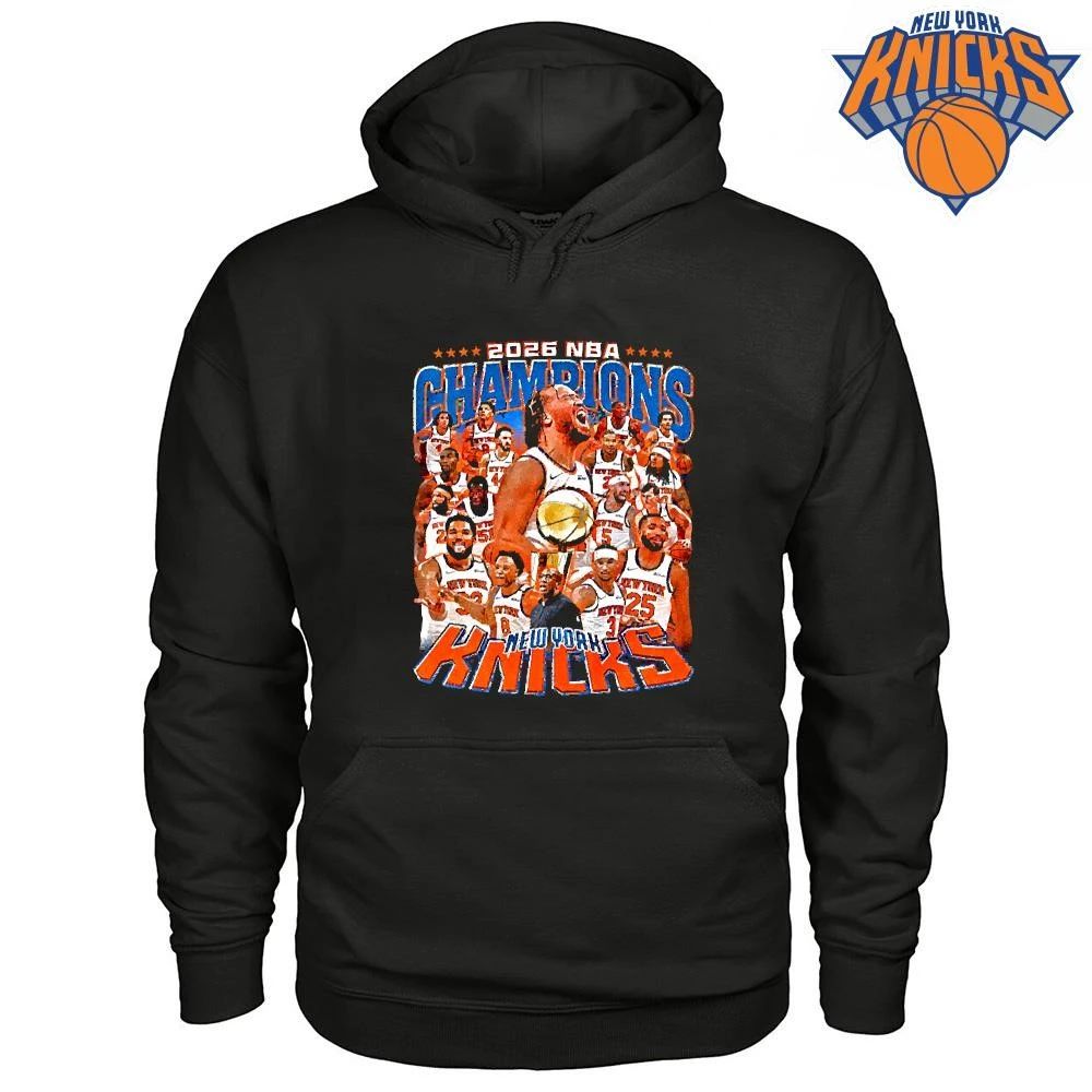 New York Knicks 2026 NBA Champions Huge Team Roster Celebration Vintage Shirt