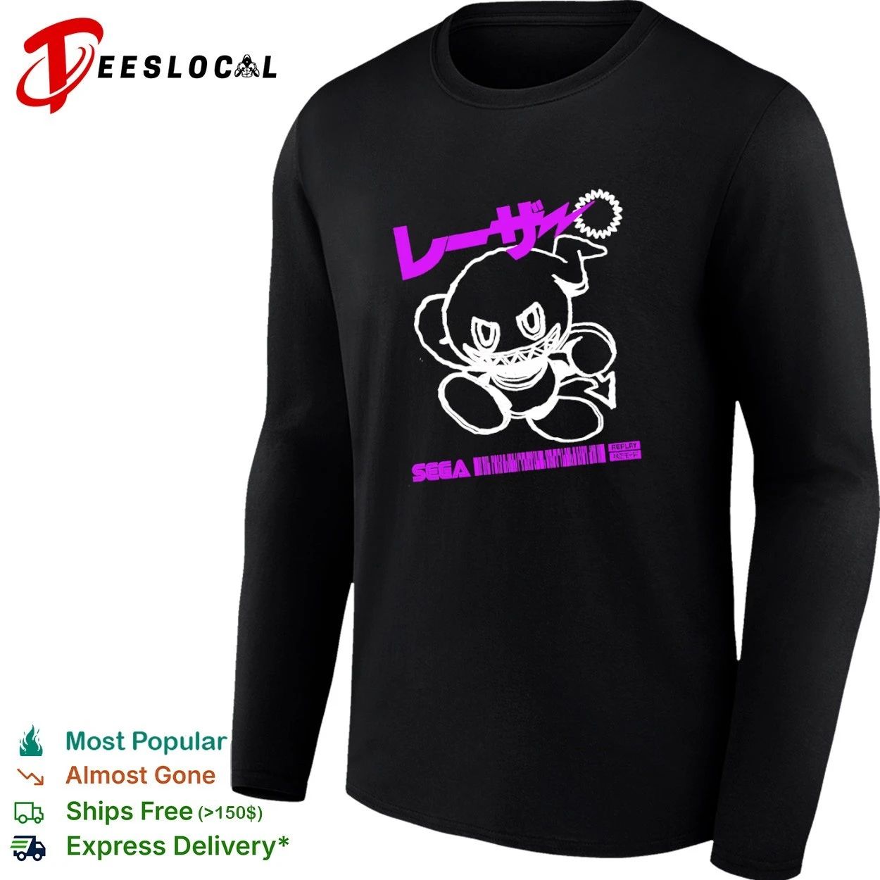 Dark the Hedgehog Sega Replay Sonic Gaming T-shirt