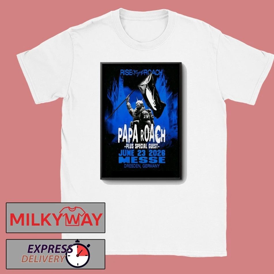 Papa Roach 6 23 2026 Messe Dresden Germany Poster shirt