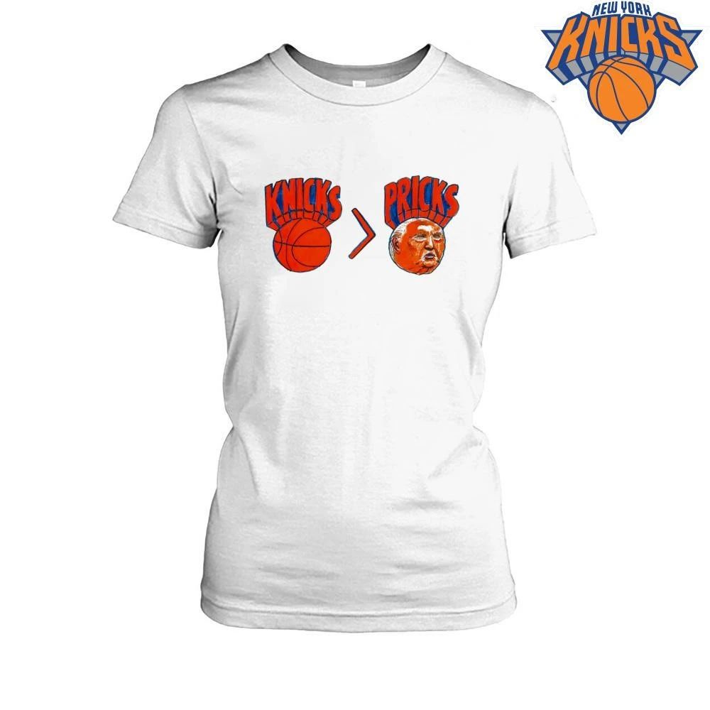 New York Knicks Greater Than Pricks Donald Trump Basketball Graphic Anti Trump NBA Finals 2026 Shirt