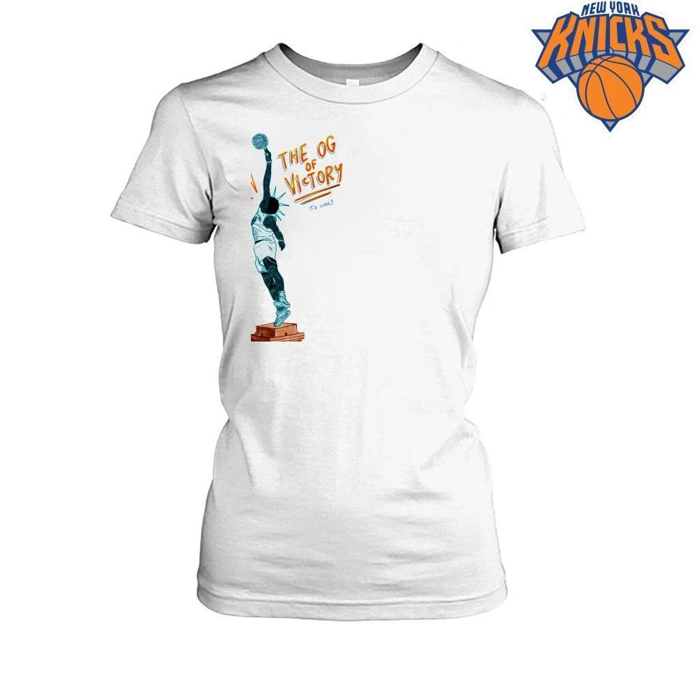 OG Anunoby New York Knicks The OG Of Victory Statue Of Liberty Basketball Art Graphic T Shirt NBA Finals 2026