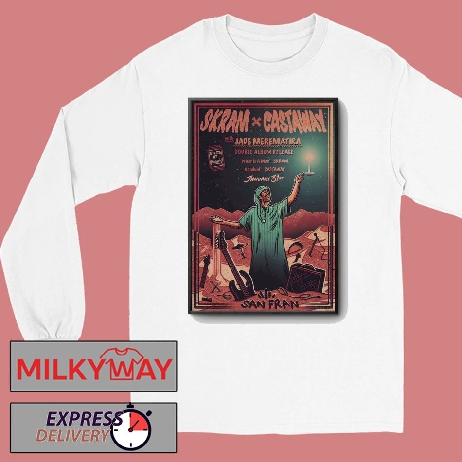 SKRAM And Castaway Jan 31 2026 San Fran In Wellington NZ Poster shirt