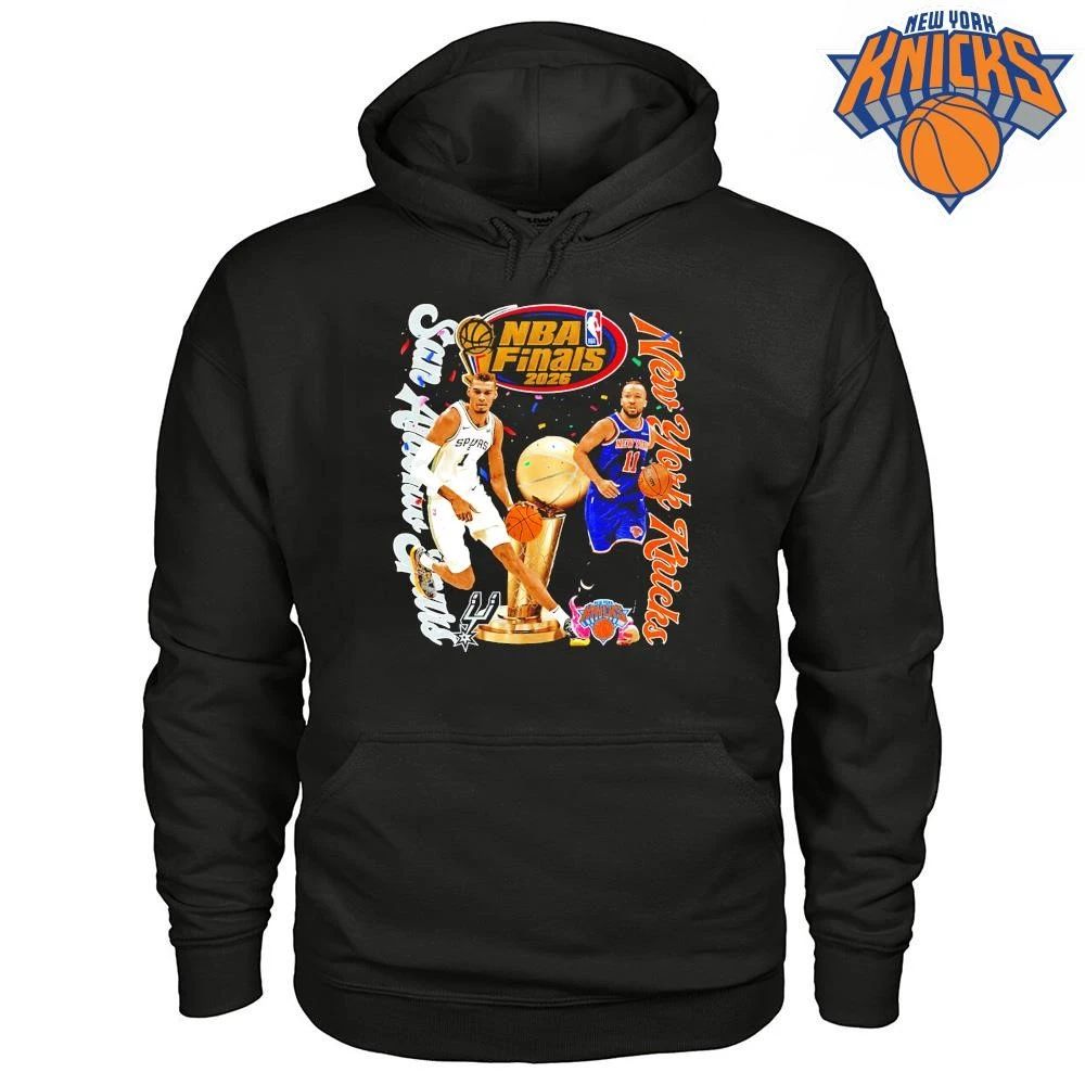 Victor Wembanyama Spurs vs Jalen Brunson Knicks NBA Finals 2026 Graphic Shirt