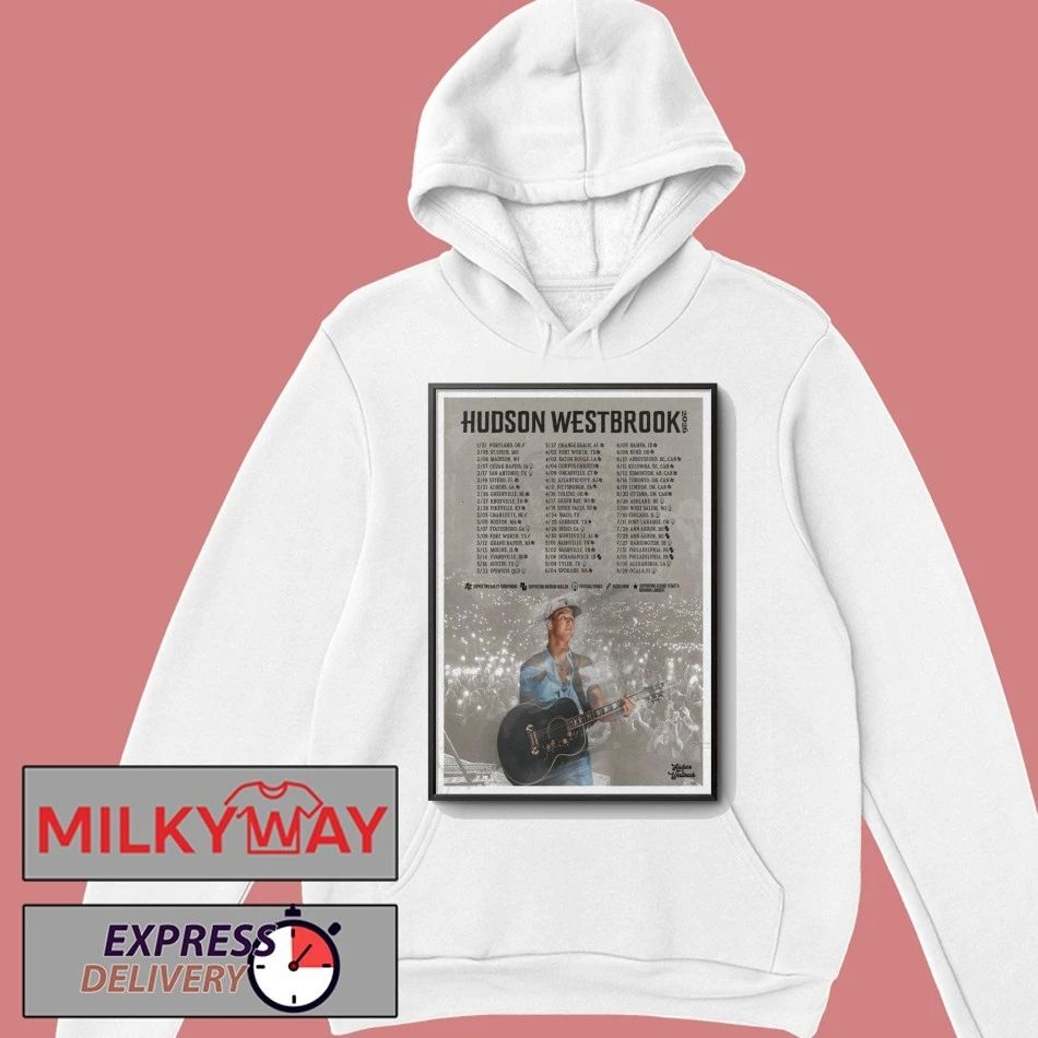 Hudson Westbrook Tour Apr – Aug 2026 Poster shirt