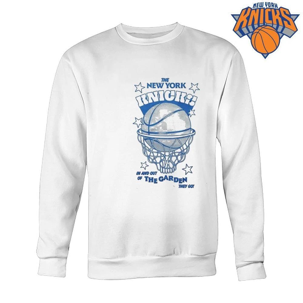The New York Knicks In And Out Of The Garden They Go Grateful Dead Steal Your Face Basketball T Shirt